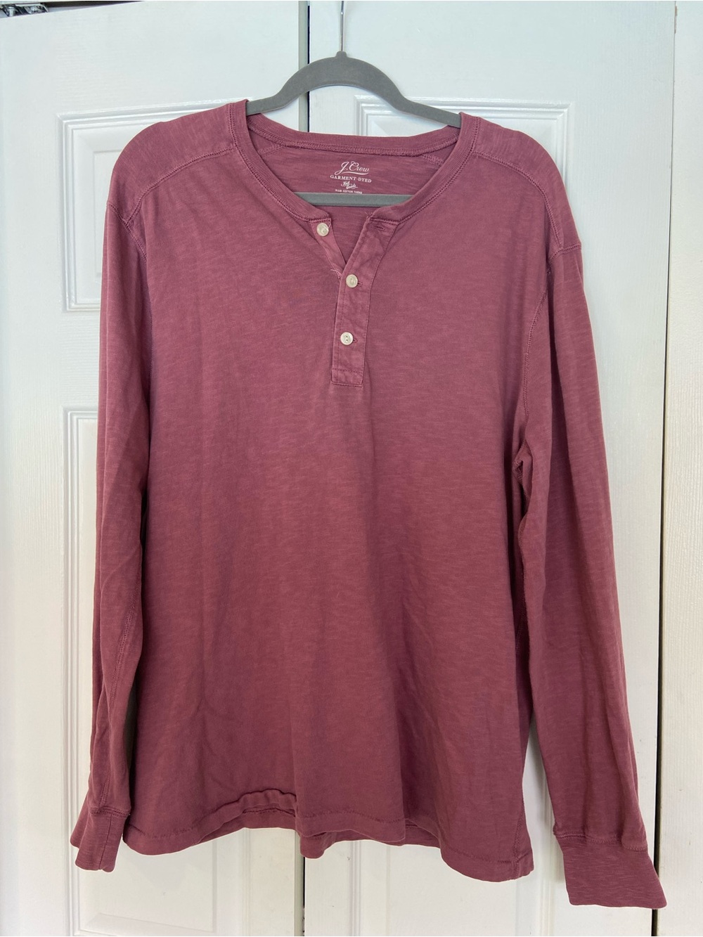 J. Crew Men's Long-Sleeve Henley - Rose